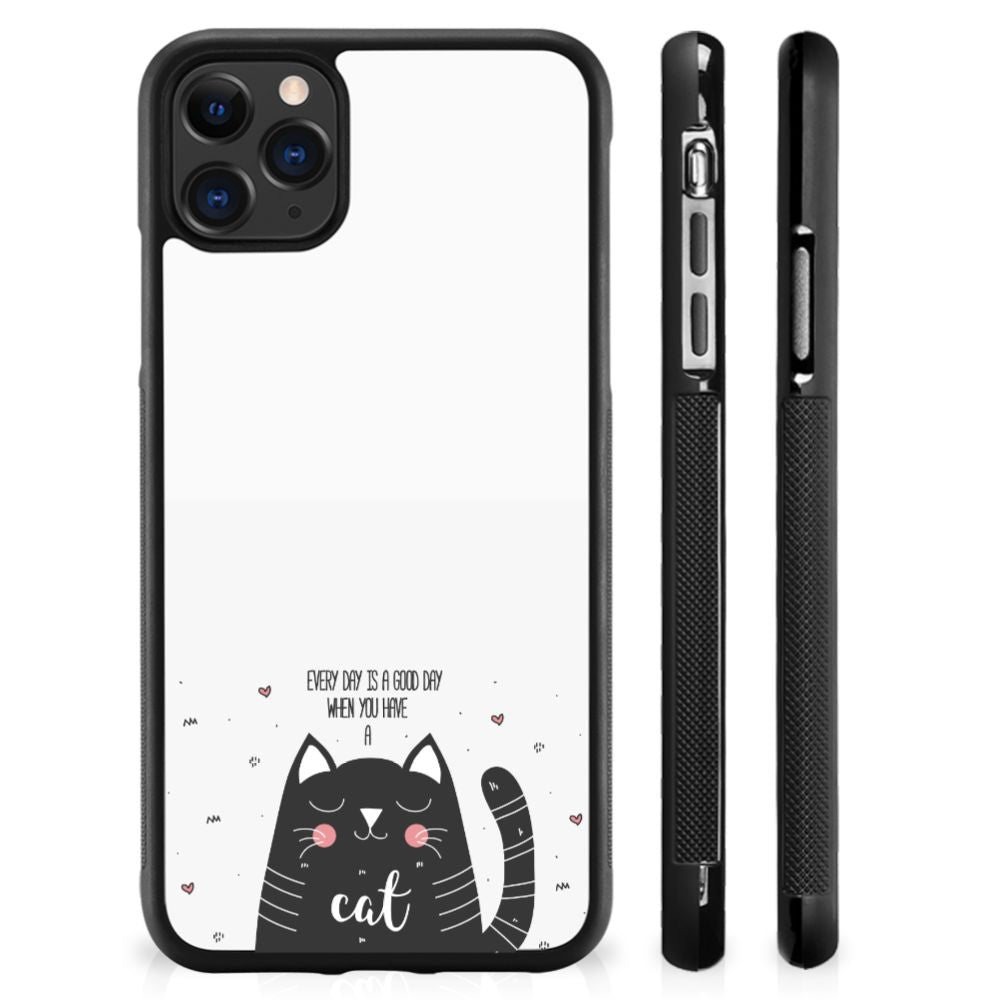 Apple iPhone 11 Pro Max Bumper Hoesje Cat Good Day B2C Telecom