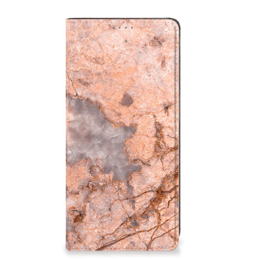 Samsung Galaxy A34 Standcase Marmer Oranje - B2C Telecom