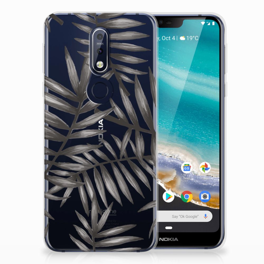 Nokia 7.1 TPU Case Leaves Grey