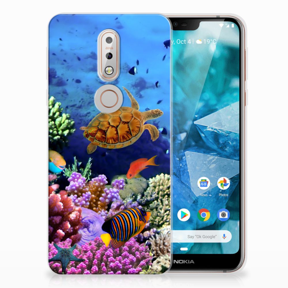 Nokia 7.1 TPU Hoesje Vissen