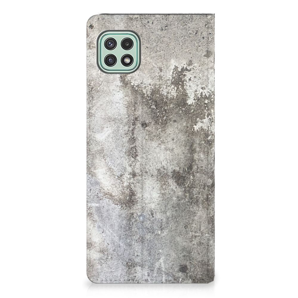 Samsung Galaxy A22 5G Standcase Beton Print - B2C Telecom