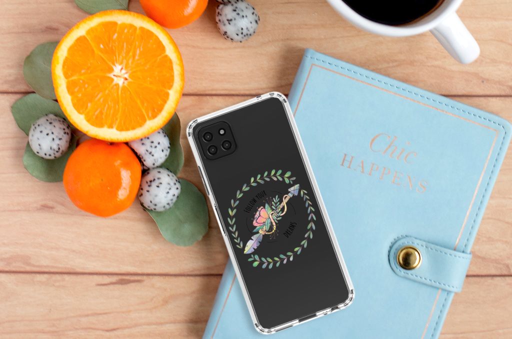 Samsung Galaxy A22 5G Stevig Bumper Hoesje Boho Dreams B2C Telecom