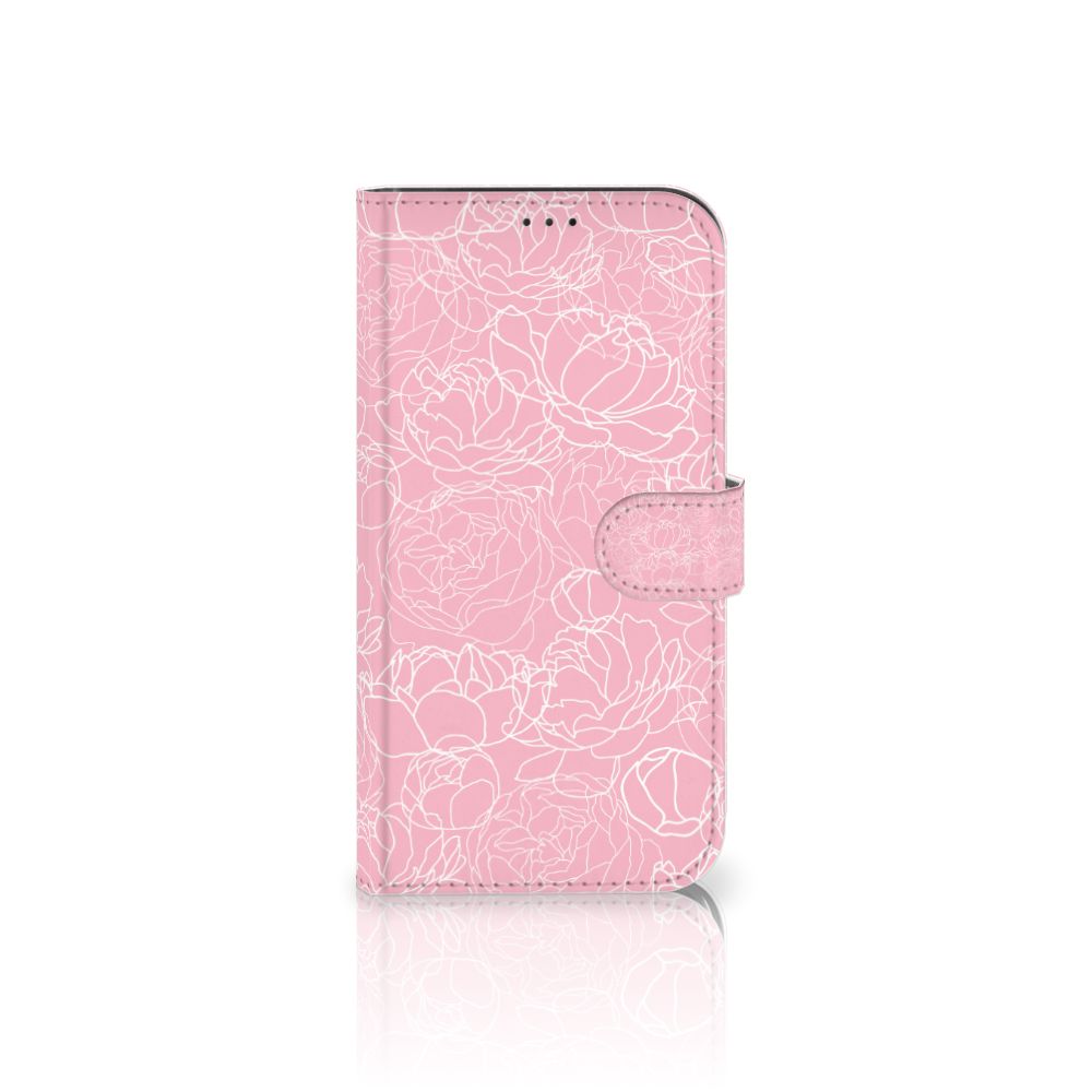 Apple iPhone 12 Pro Max Hoesje White Flowers