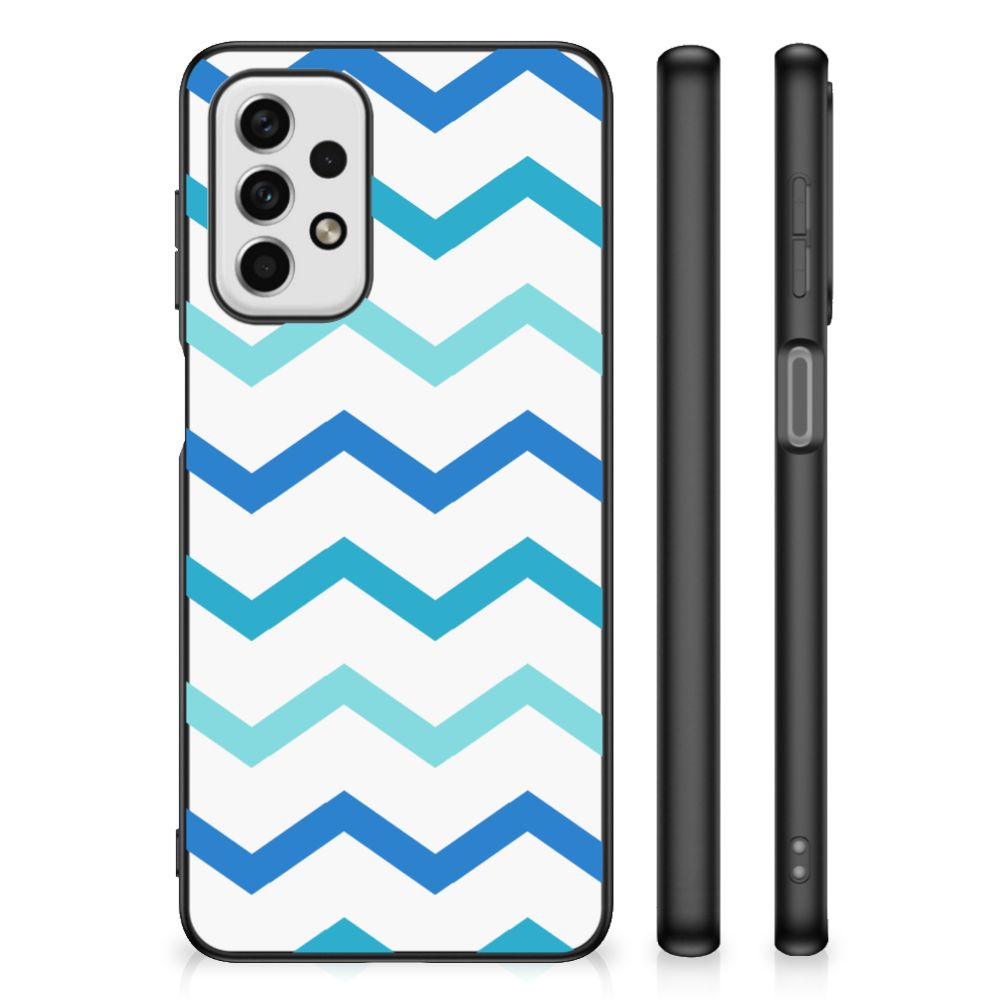 Samsung Galaxy A23 Back Case Zigzag Blauw B2C Telecom