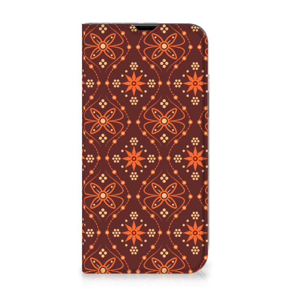iPhone 13 Pro Max Hoesje met Magneet Batik Brown - B2C Telecom