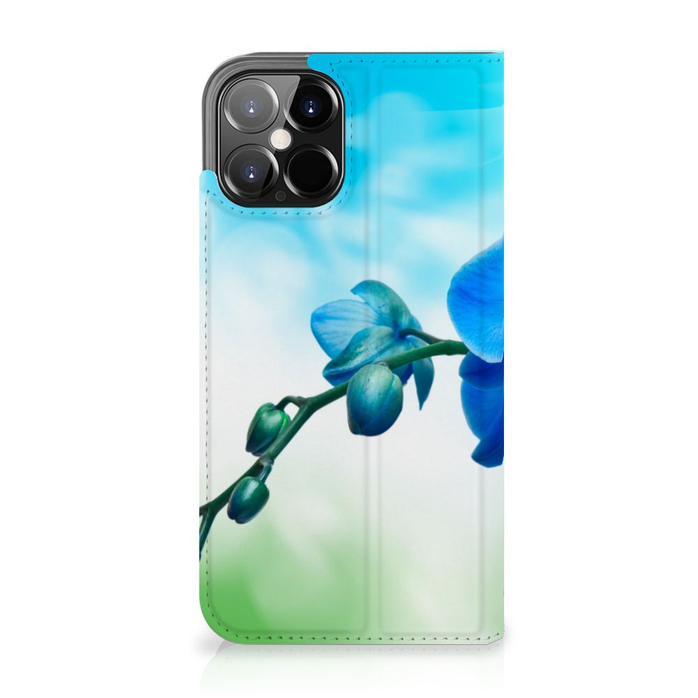 iPhone 12 Pro Max Smart Cover Orchidee Blauw - Cadeau voor je Moeder - B2C Telecom