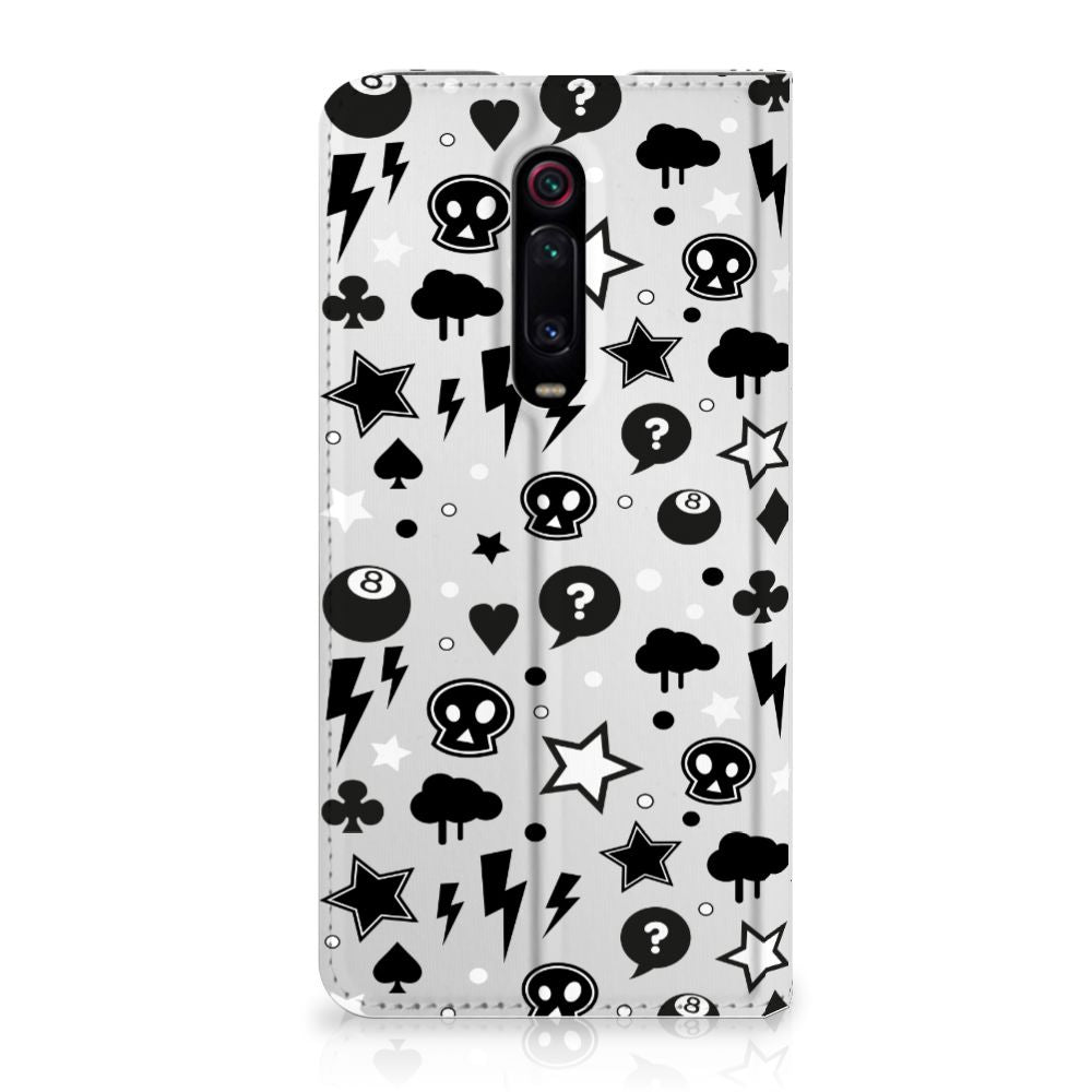 Mobiel BookCase Xiaomi Redmi K20 Pro Silver Punk - B2C Telecom