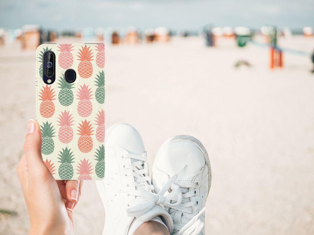 Samsung Galaxy A60 Flip Style Cover Ananas