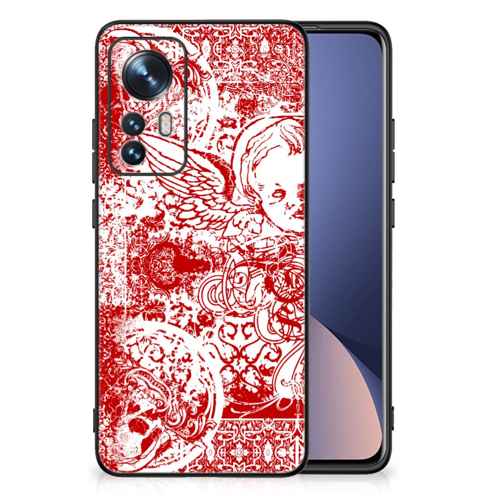 Telefoonhoesje Xiaomi 12 | 12X Angel Skull Rood B2C Telecom