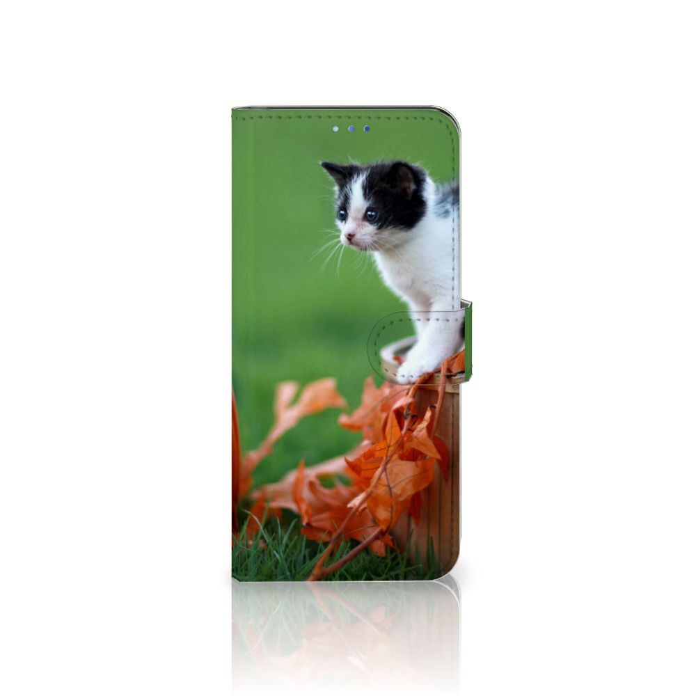 OPPO Find X3 Neo 5G Telefoonhoesje met Pasjes Kitten