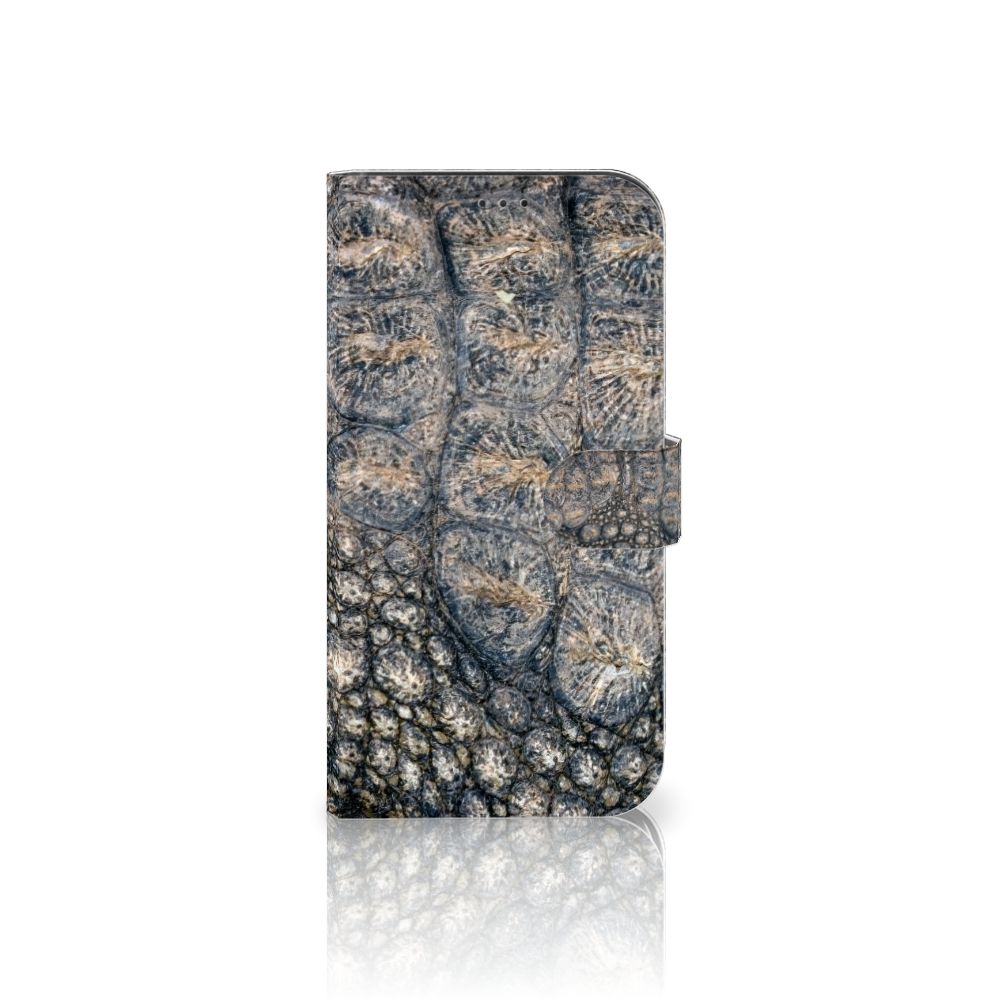 Apple iPhone 12 Pro Max Telefoonhoesje met Pasjes Krokodillenprint