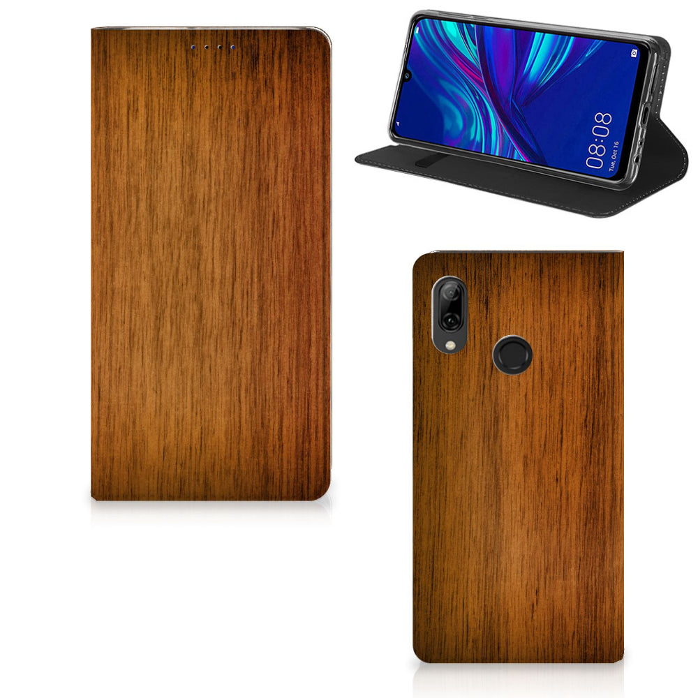 Huawei P Smart (2019) Book Wallet Case Donker Hout