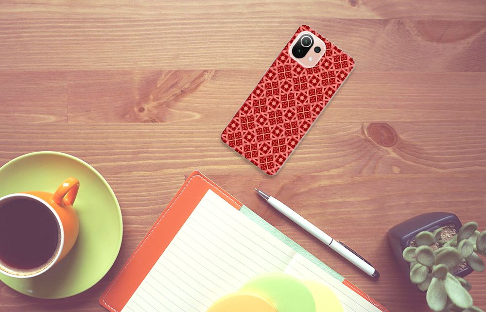 Xiaomi Mi 11 Lite | 11 Lite 5G NE TPU bumper Batik Rood B2C Telecom