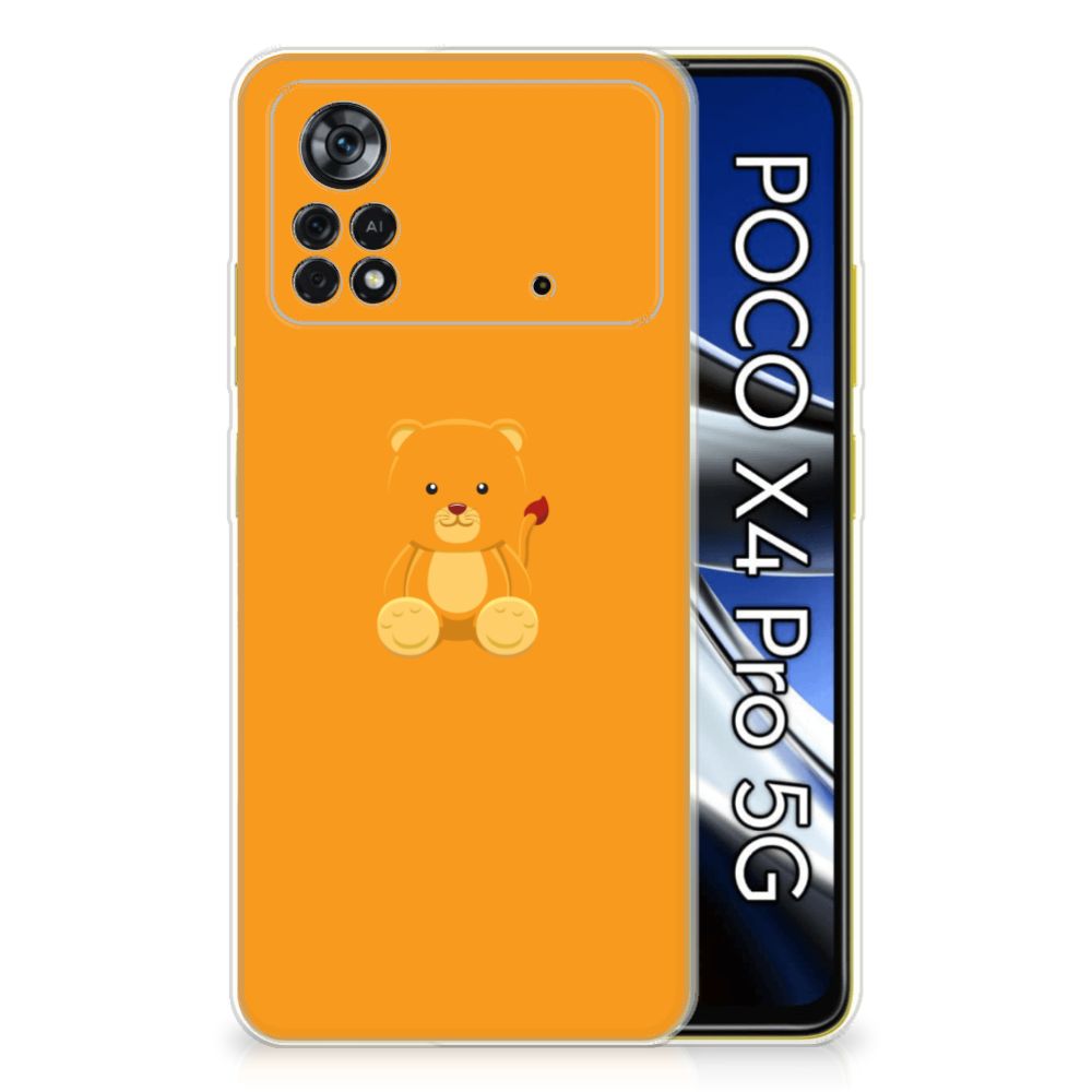Xiaomi Poco X4 Pro 5G Telefoonhoesje met Naam Baby Beer B2C Telecom