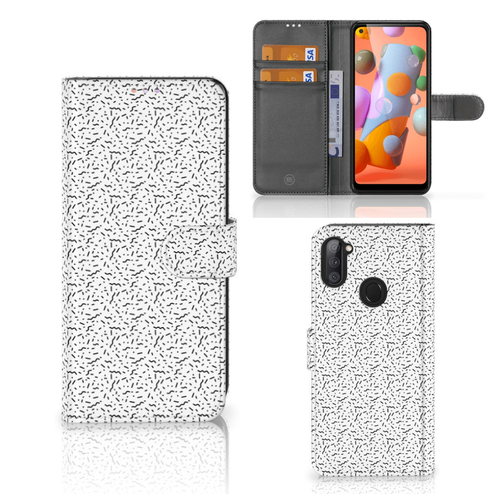 Samsung Galaxy M11 | A11 Telefoon Hoesje Stripes Dots