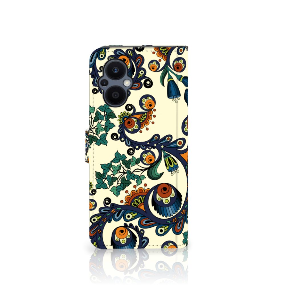 Wallet Case OPPO Reno 8 Lite | OnePlus Nord N20 Barok Flower