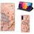 Samsung Galaxy A50 Standcase Marmer Oranje