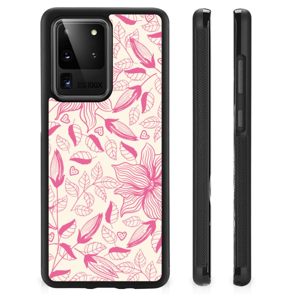 Samsung Galaxy S20 Ultra Skin Case Pink Flowers B2C Telecom