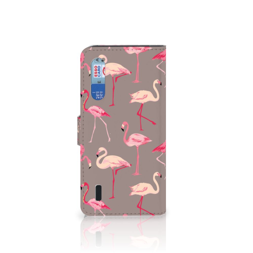 Xiaomi Mi 9 Lite Telefoonhoesje met Pasjes Flamingo