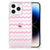 iPhone 14 Pro Doorzichtige Silicone Hoesje Waves Roze B2C Telecom