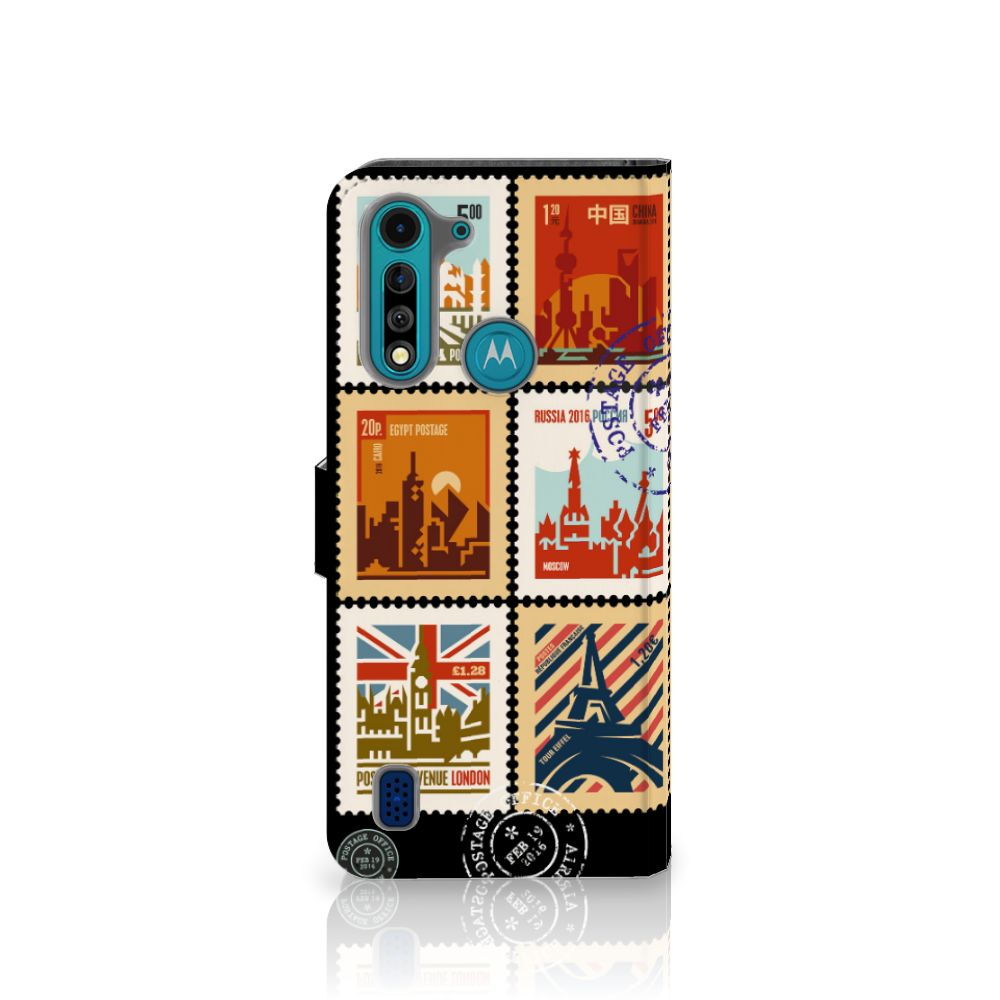 Motorola G8 Power Lite Flip Cover Postzegels