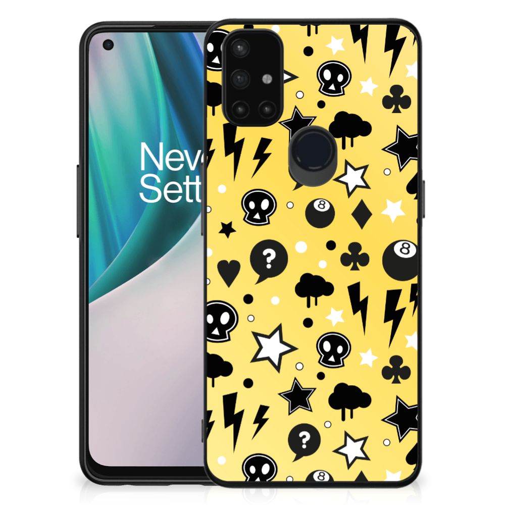 Telefoonhoesje OnePlus Nord N10 5G Punk Geel