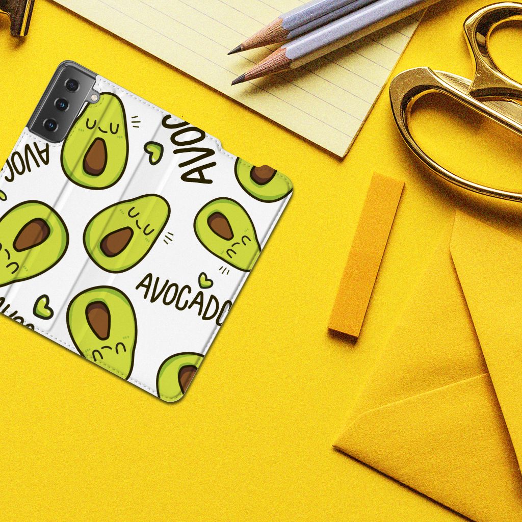 Samsung Galaxy S21 Magnet Case Avocado Singing - B2C Telecom