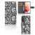 Samsung Galaxy S21 Hoesje Black Flowers