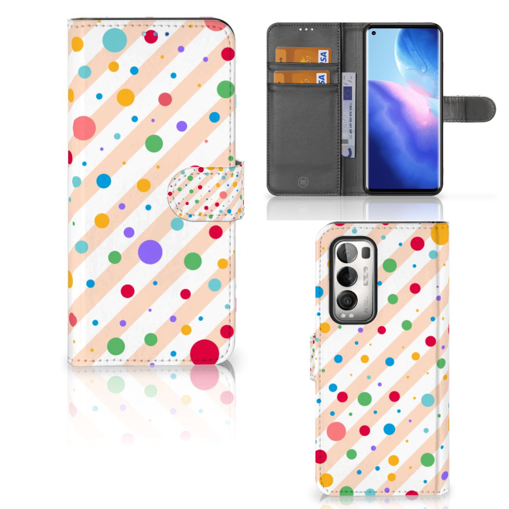 OPPO Find X3 Neo 5G Telefoon Hoesje Dots