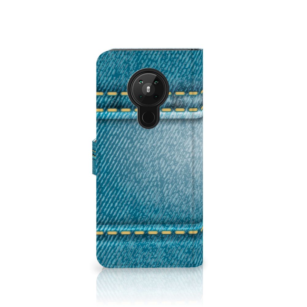 Nokia 5.3 Wallet Case met Pasjes Jeans
