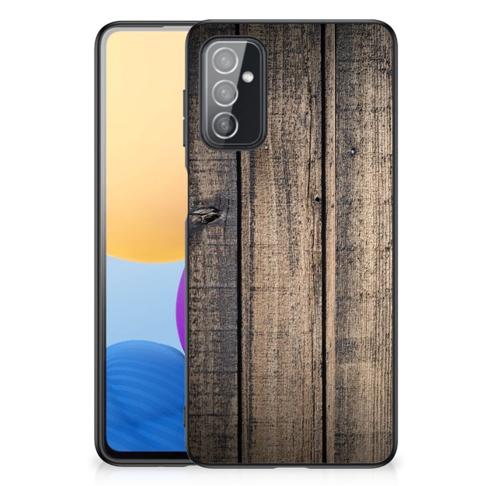 Samsung Galaxy M52 Houten Print Telefoonhoesje Steigerhout