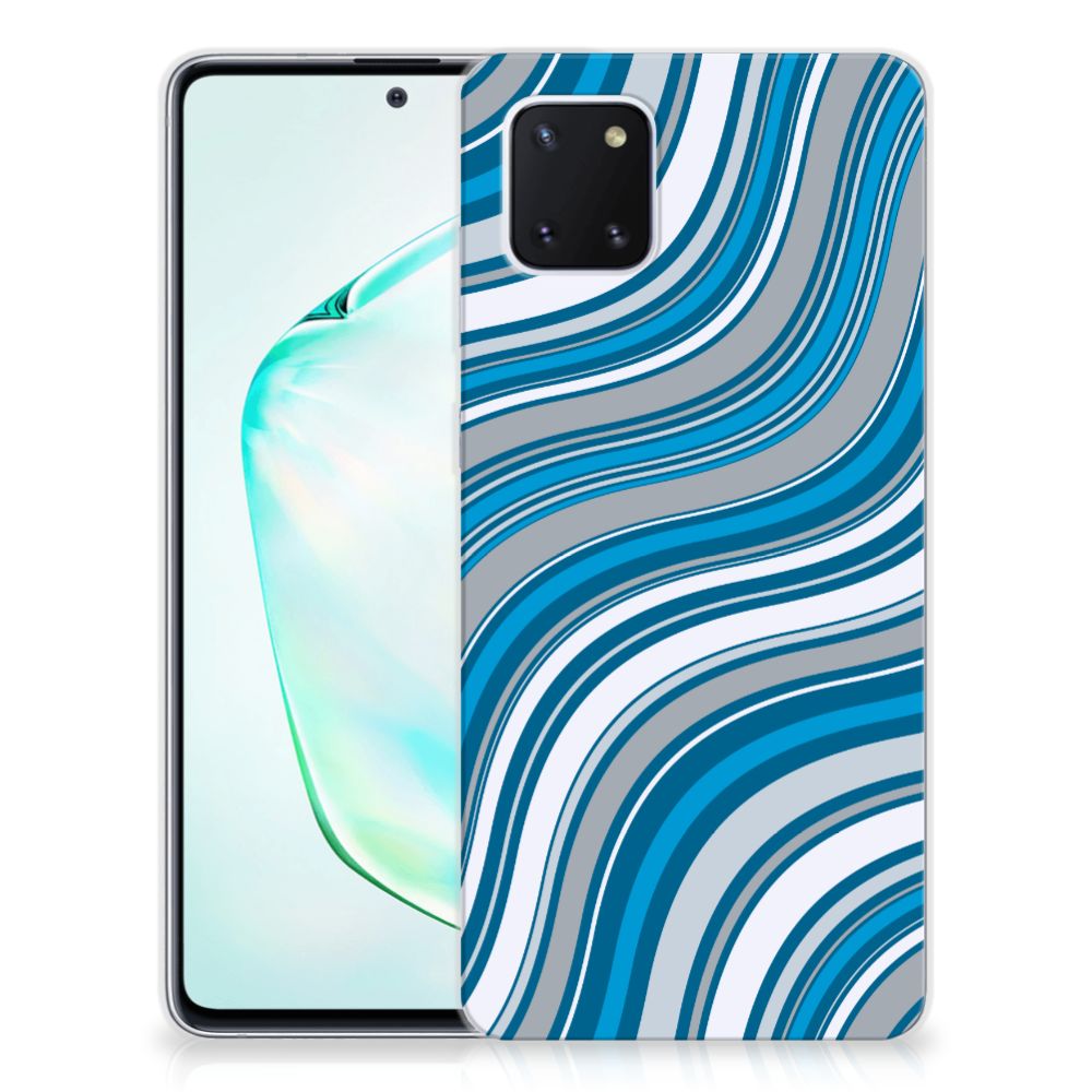 Samsung Galaxy Note 10 Lite TPU bumper Waves Blue