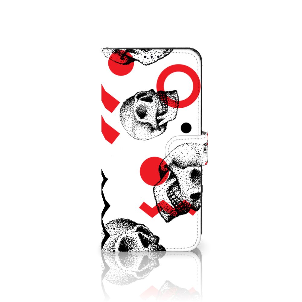 Telefoonhoesje met Naam Motorola Edge 30 Pro Skull Red