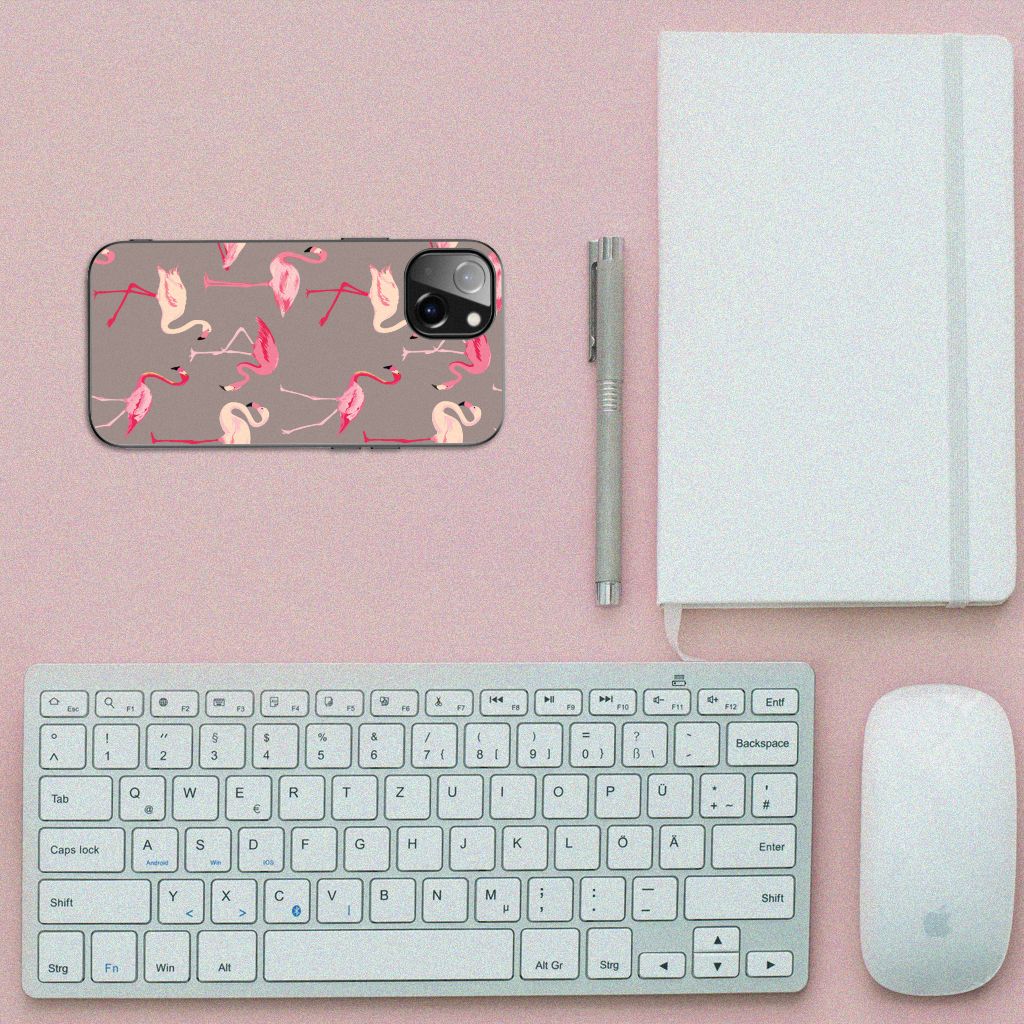 Apple iPhone 13 Dierenprint Telefoonhoesje Flamingo B2C Telecom