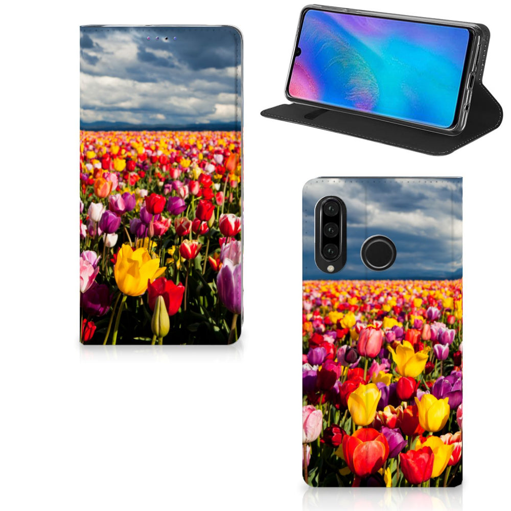 Huawei P30 Lite New Edition Smart Cover Tulpen