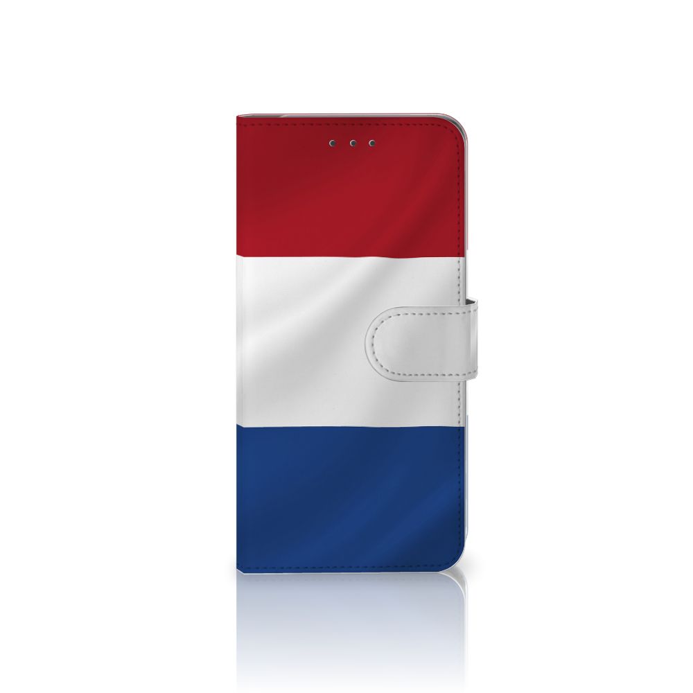 Samsung Galaxy S9 Plus Bookstyle Case Nederlandse Vlag met artistiek ontwerp van Nederlandse vlag.