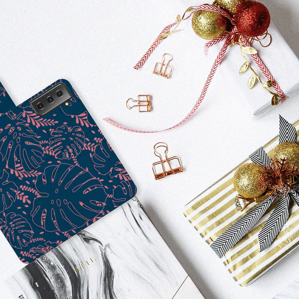 Samsung Galaxy S21 Plus Hoesje Palm Leaves