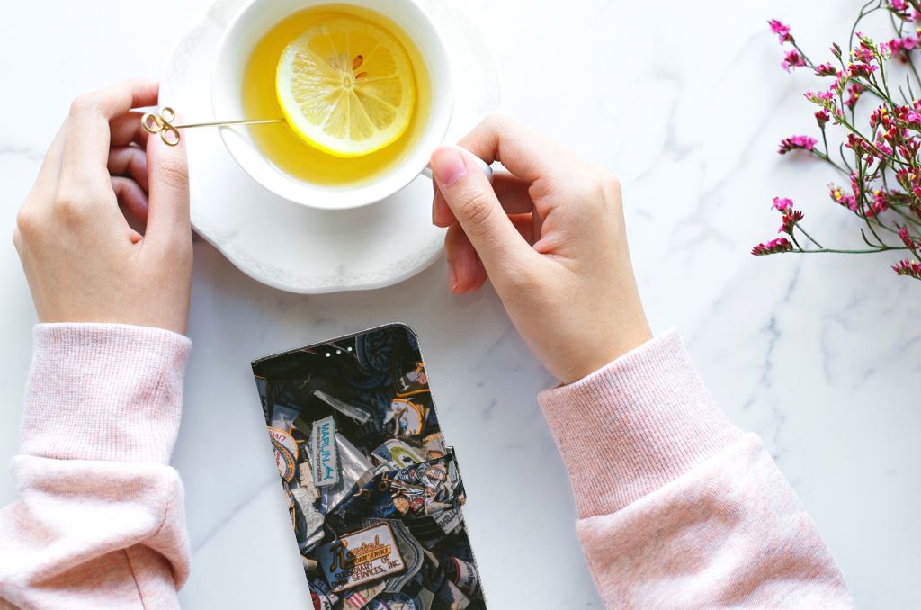 Samsung Galaxy A41 Telefoonhoesje met foto Badges