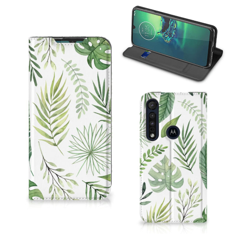 Motorola G8 Plus Smart Cover Leaves