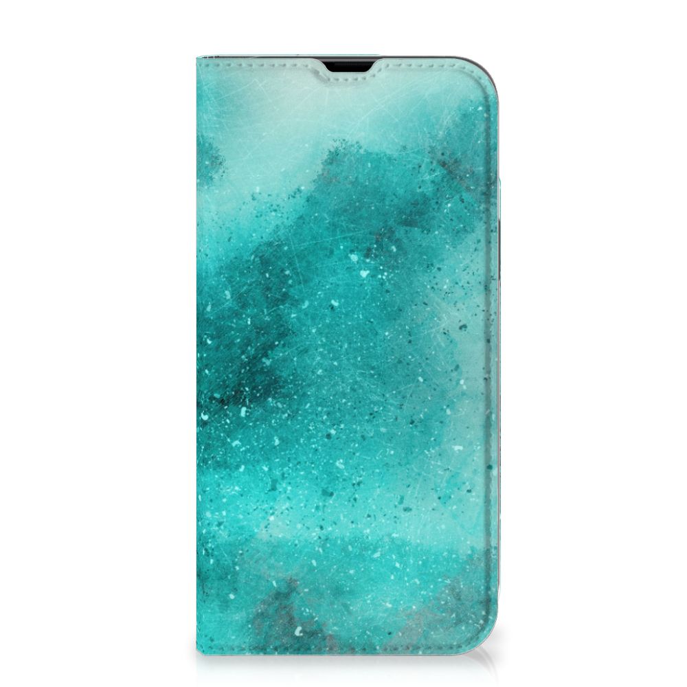 Bookcase iPhone 13 Pro Max Painting Blue - B2C Telecom