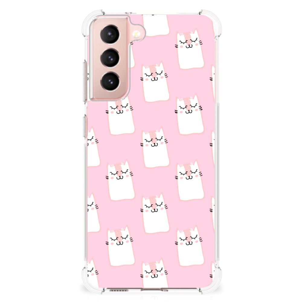 Samsung Galaxy S21 FE Case Anti-shock Sleeping Cats
