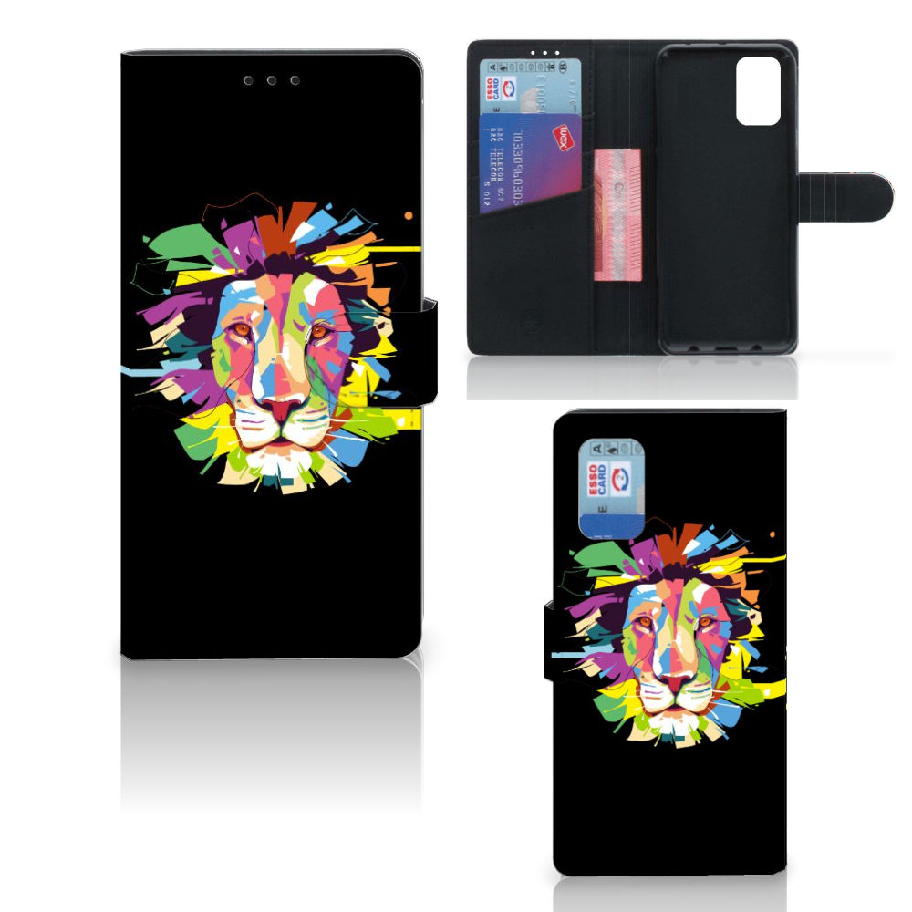Samsung Galaxy A02s | M02s Leuk Hoesje Lion Color