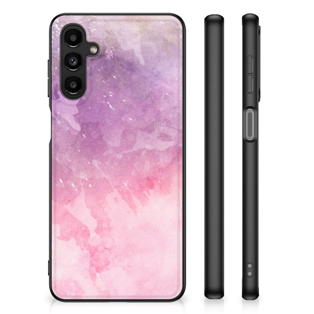 Kleurrijke Telefoonhoesje Samsung Galaxy A14 5G Pink Purple Paint