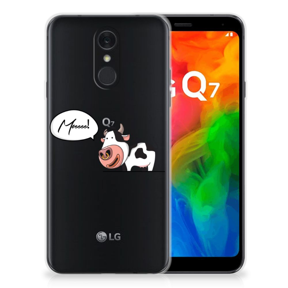 LG Q7 Telefoonhoesje met Naam Cow