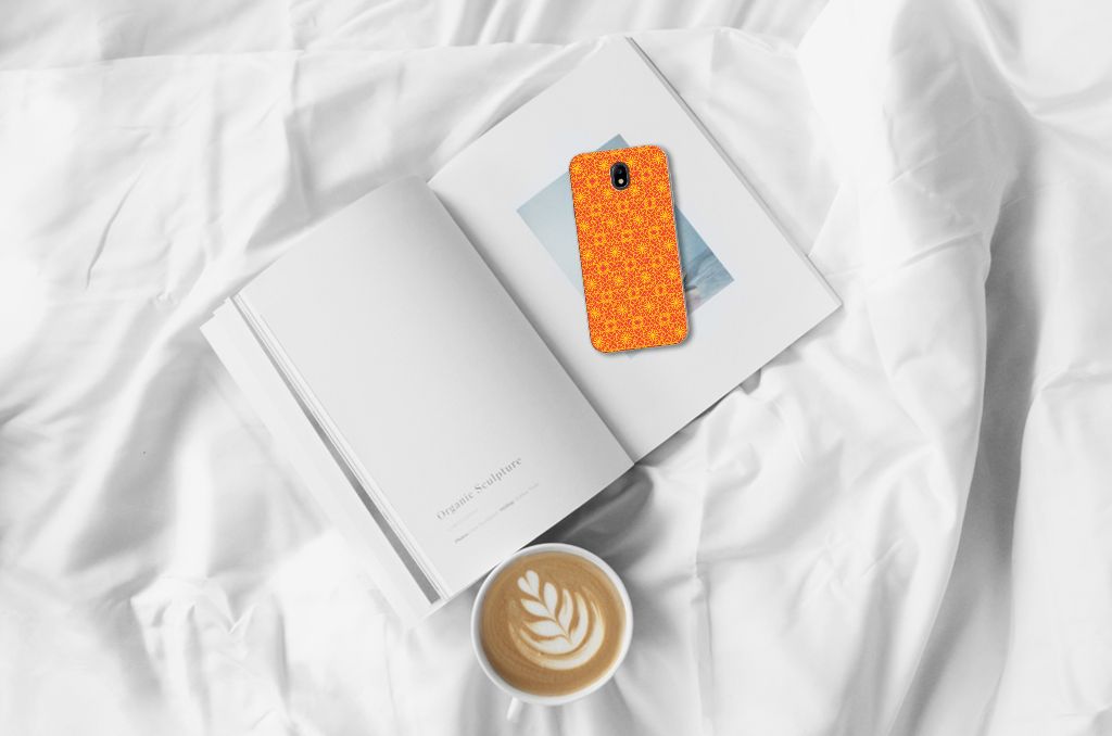 Samsung Galaxy J7 2017 | J7 Pro TPU bumper Batik Oranje