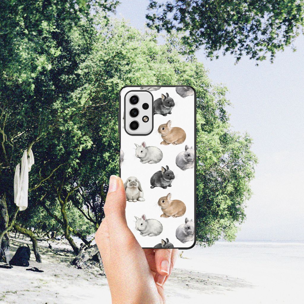 Dierenprint Telefoonhoesje voor Samsung Galaxy A23 Konijntjes B2C Telecom
