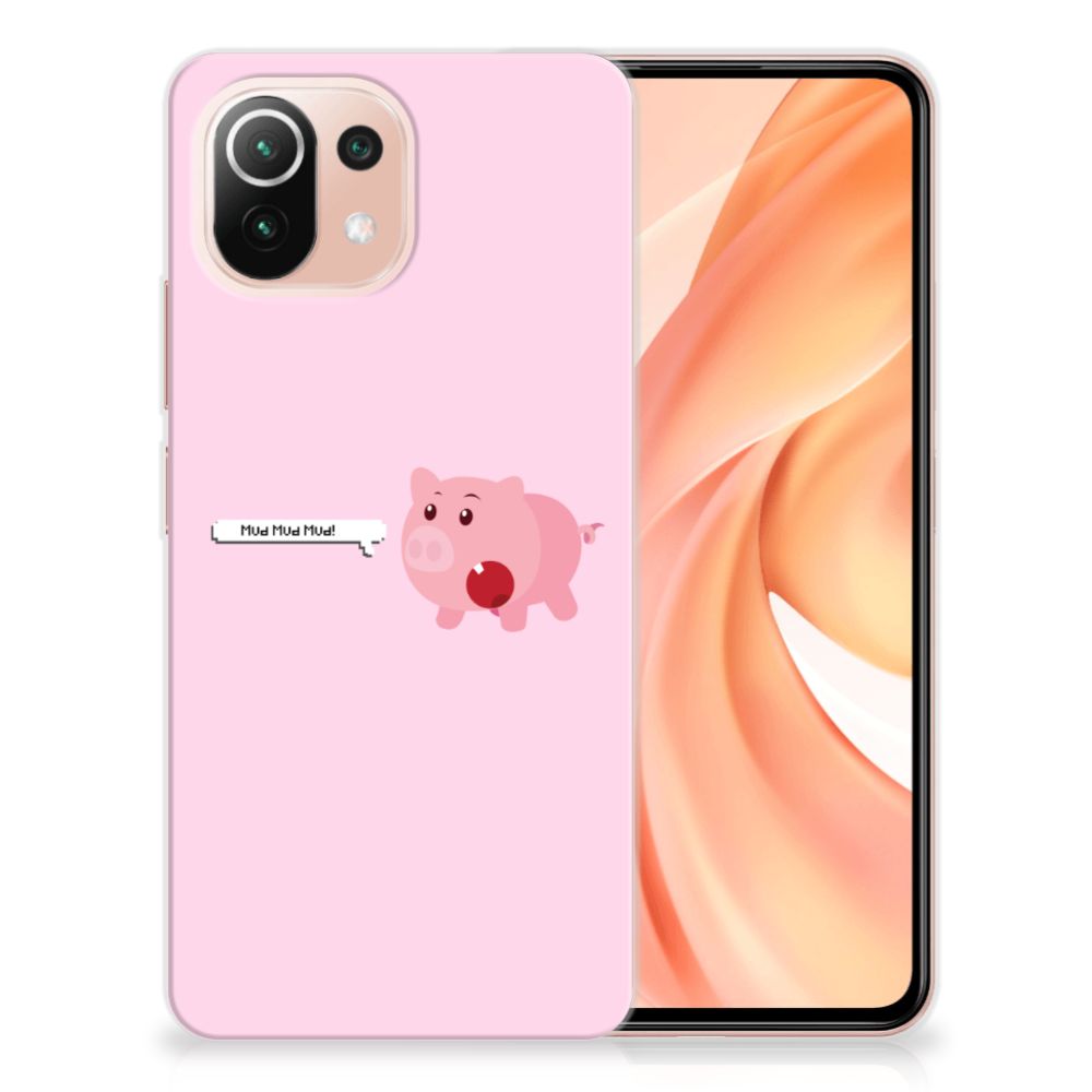 Xiaomi Mi 11 Lite | 11 Lite 5G NE Telefoonhoesje met Naam Pig Mud B2C Telecom