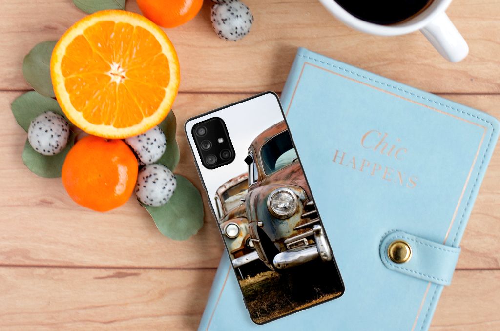 Samsung Galaxy A71 Silicone Back Case Vintage Auto B2C Telecom