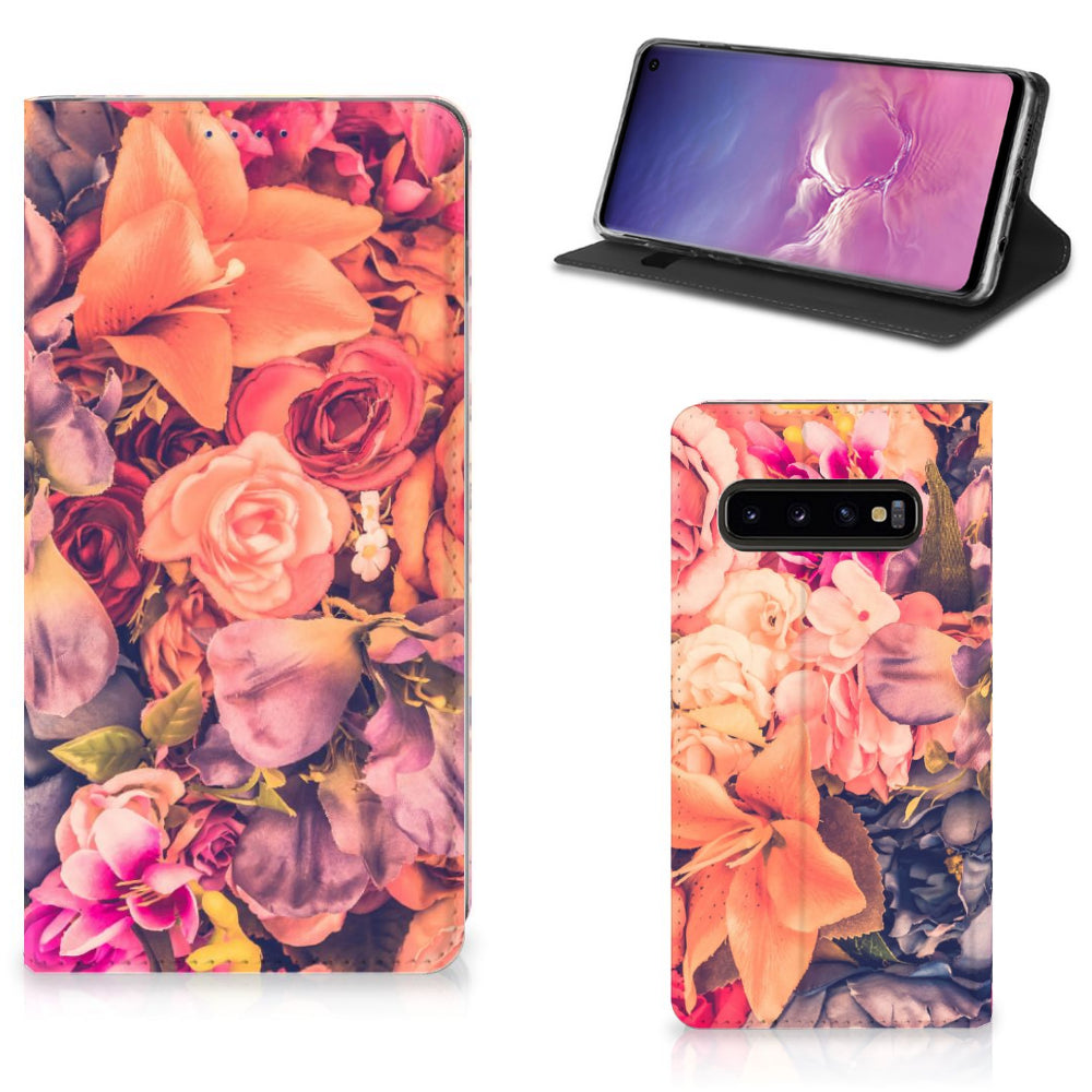 Samsung Galaxy S10 Smart Cover Bosje Bloemen