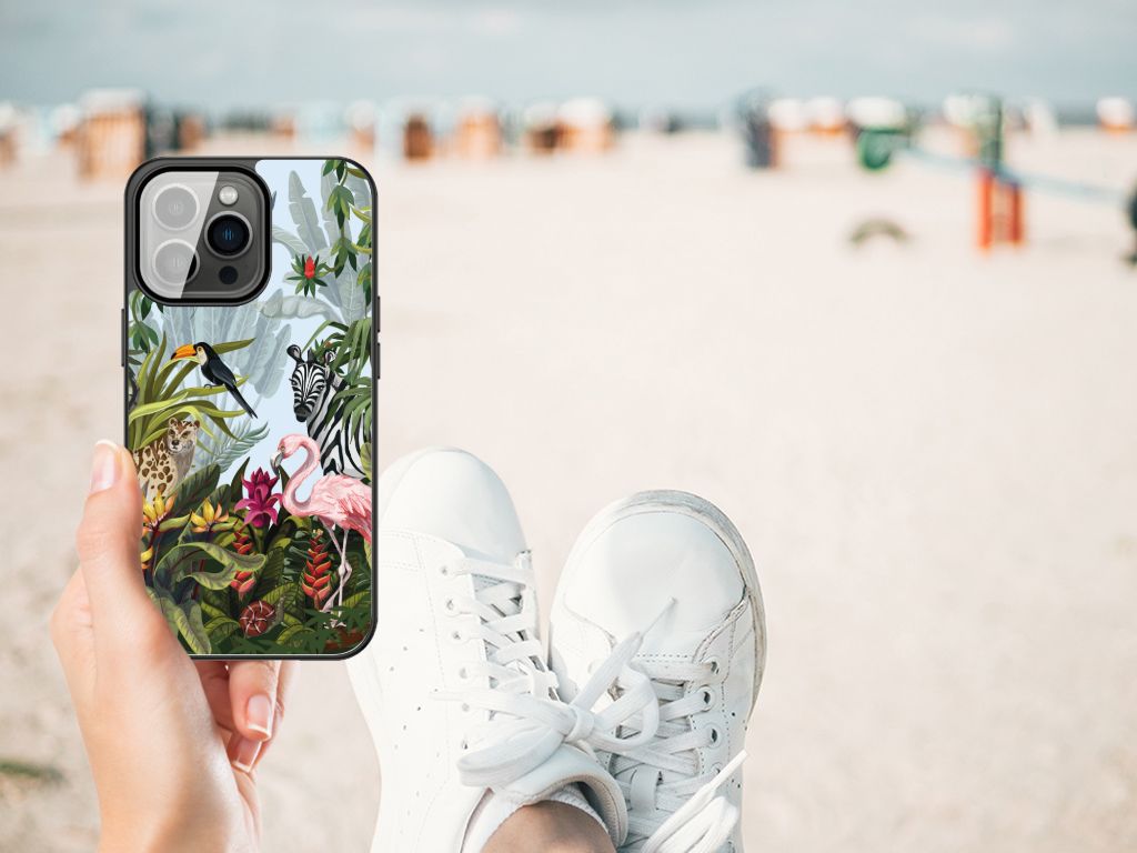 Dierenprint Telefoonhoesje voor iPhone 13 Pro Max Jungle B2C Telecom